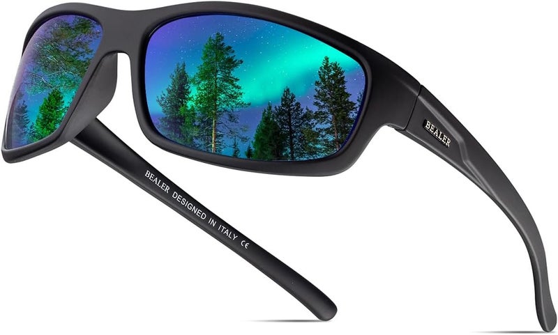 BEALER Store Polarized Sports Sunglasses for Men Lightweight TR90 Frame Sun Glasses Driving Cycling Fishing UV Protection Shades - Image 1